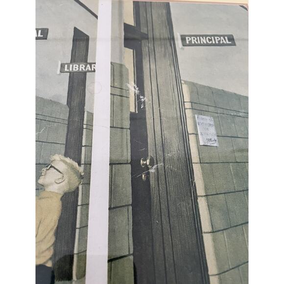 Saturday Evening Post Print - February 7 1959 The Principal - Sargent, vintage - Picture 8 of 16